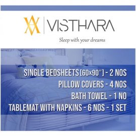 VISTHARA NEW SINGLE BEDSHEET AND DINING ...